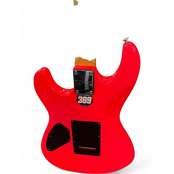 Used Dean CUSTOM ZONE PINK GUITAR FLOURESCENT PINK Solid Body Electric Guitar