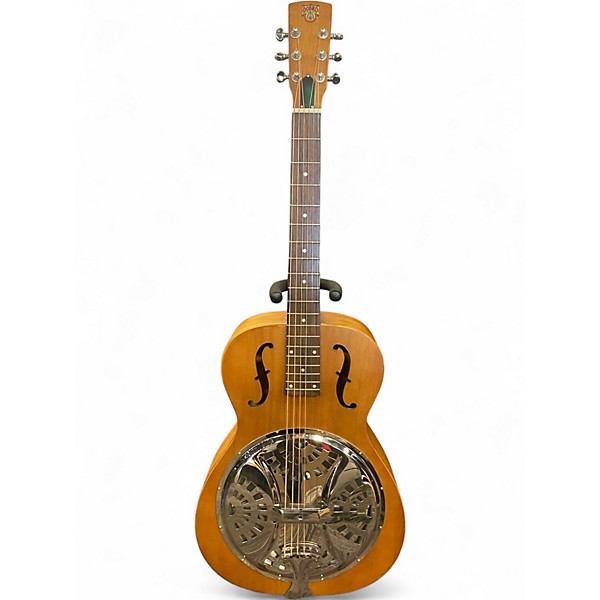 Used Dobro Hound Dog Round Neck NATURAL Resonator Guitar