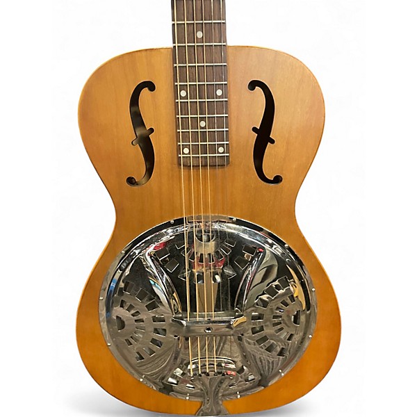 Used Dobro Hound Dog Round Neck NATURAL Resonator Guitar