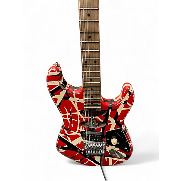 美品！EVH Striped Red with Black Stripes EVH Striped Series - Red with Black Stripes