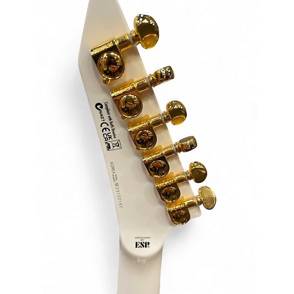 Used ESP ltd h3-1000 Snow White Solid Body Electric Guitar