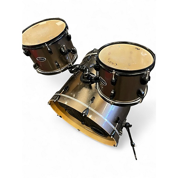 Used PDP by DW 3 Piece mainstage Black and Silver Drum Kit