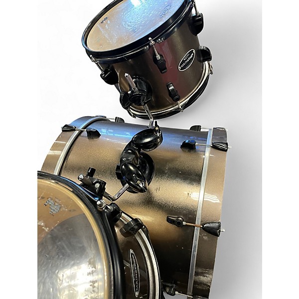 Used PDP by DW 3 Piece mainstage Black and Silver Drum Kit