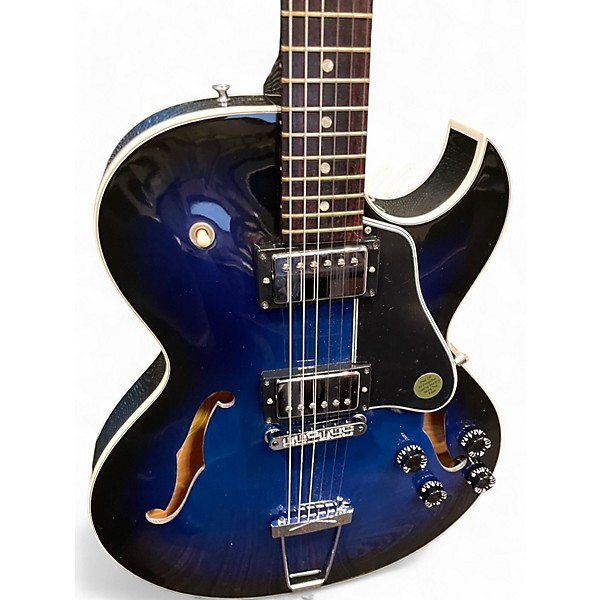 Used Gibson 2002 ES135 Blue Burst Hollow Body Electric Guitar