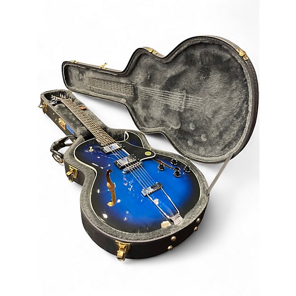 Used Gibson 2002 ES135 Blue Burst Hollow Body Electric Guitar