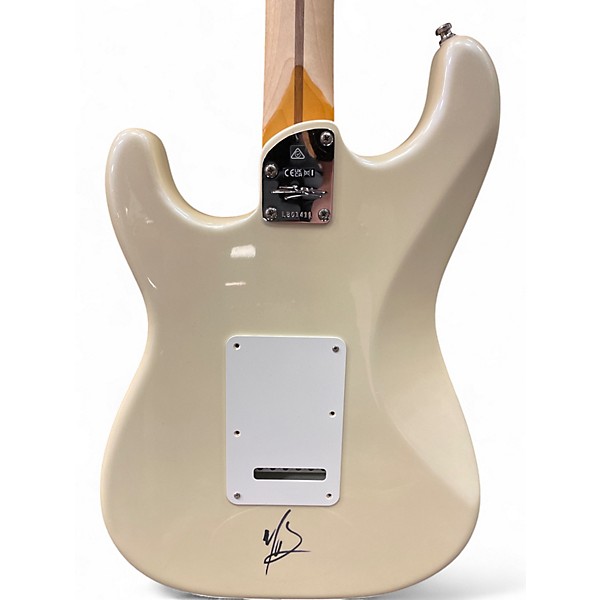 Used Fender Lincoln Brewster Stratocaster Olympic Pearl Solid Body Electric Guitar