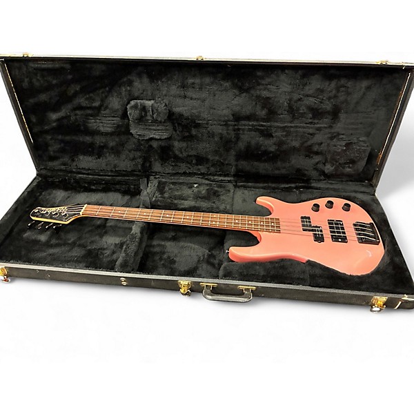 Vintage 1987 Hamer Chapparal Salmon Electric Bass Guitar
