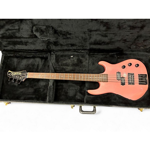 Vintage 1987 Hamer Chapparal Salmon Electric Bass Guitar