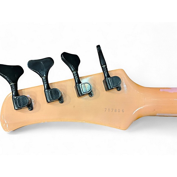 Vintage 1987 Hamer Chapparal Salmon Electric Bass Guitar