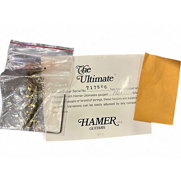 Vintage 1987 Hamer Chapparal Salmon Electric Bass Guitar