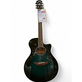 Used Yamaha APX600 green burst Acoustic Electric Guitar