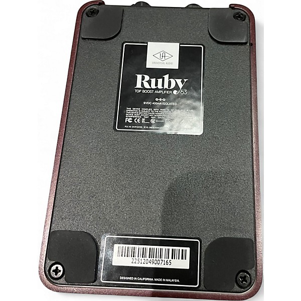 Used Universal Audio ruby top boost Effect Pedal