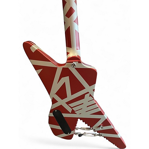 Used EVH Striped Series Shark Red Solid Body Electric Guitar