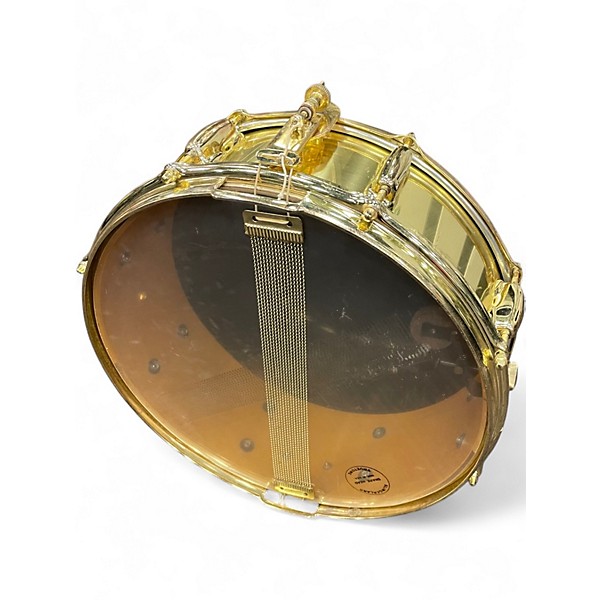 Vintage 1980s Slingerland 14X5.5 BRASS OVER MAPLE SNARE BRASS Drum
