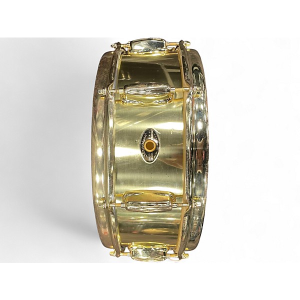 Vintage 1980s Slingerland 14X5.5 BRASS OVER MAPLE SNARE BRASS Drum