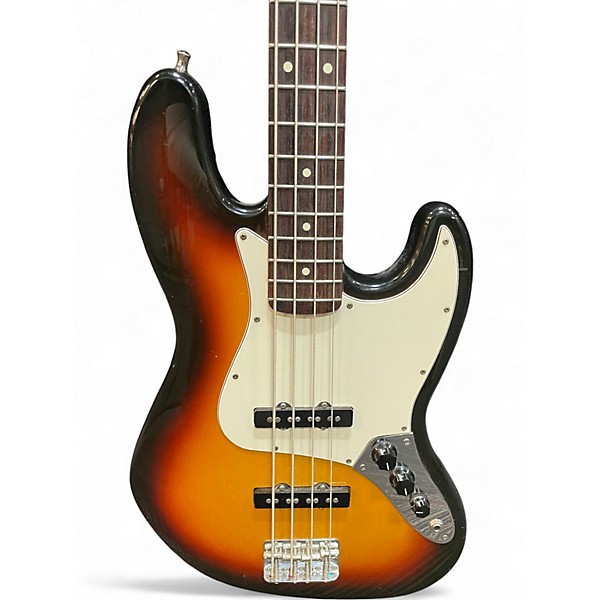 Used Fender Standard Jazz Bass 3 Color Sunburst Electric Bass Guitar
