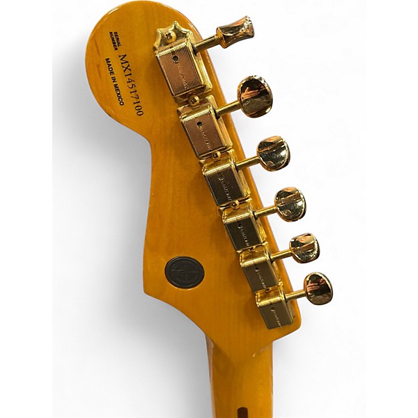 Used Fender 60th Anniversary Stratocaster GOLD AND TAN Solid Body Electric Guitar