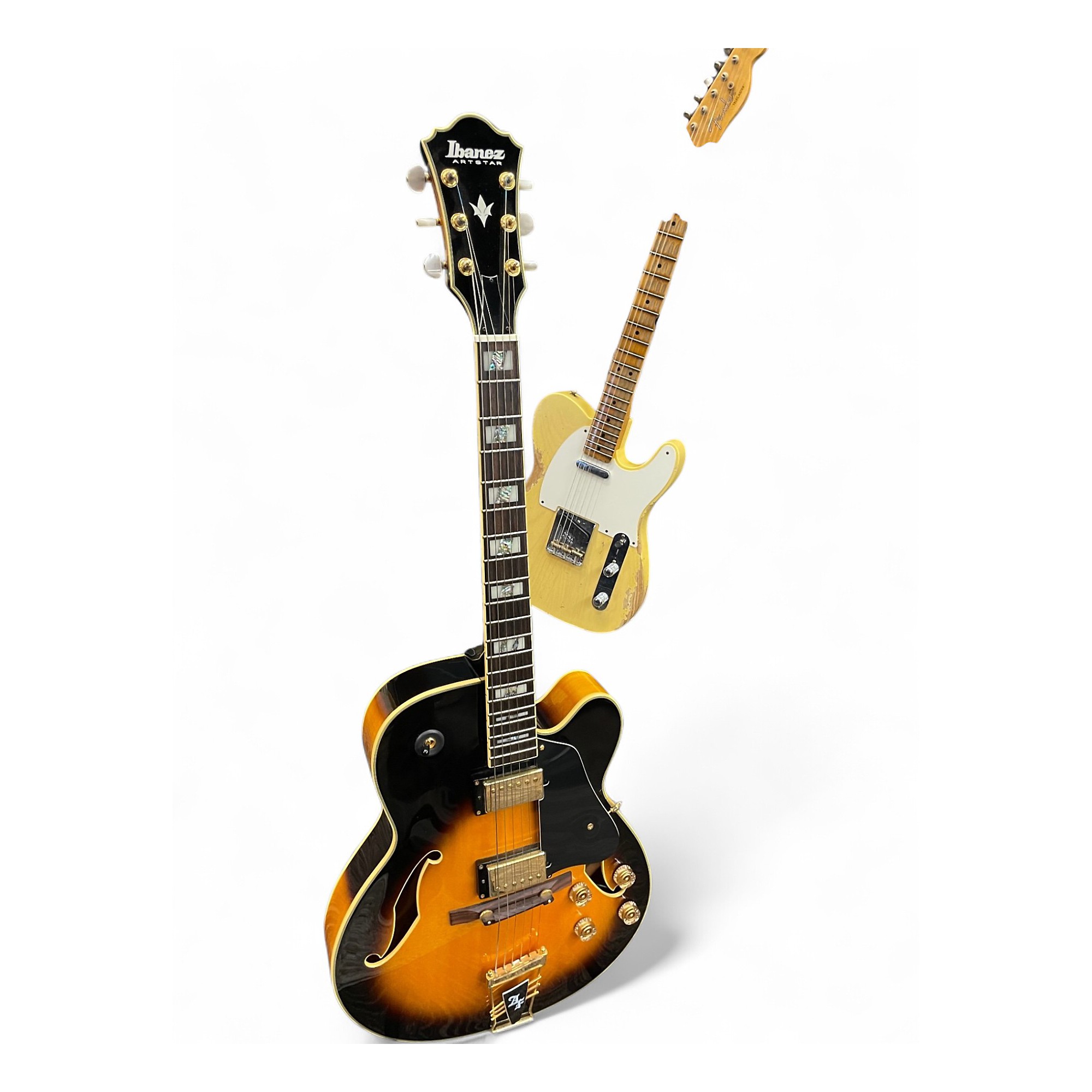 Used Ibanez AF120 2 Color Sunburst Hollow Body Electric