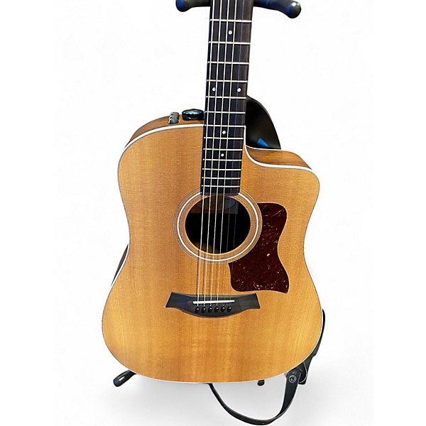 Used Taylor 210CE Natural Acoustic Electric Guitar Natural