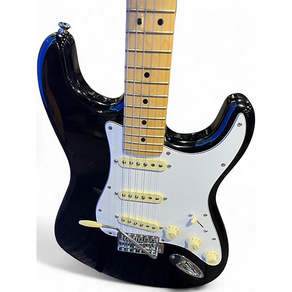 Used Fender Standard Stratocaster Black Solid Body Electric Guitar