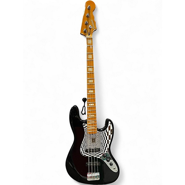 Used GAMMA JAZZ BASS Black Electric Bass Guitar