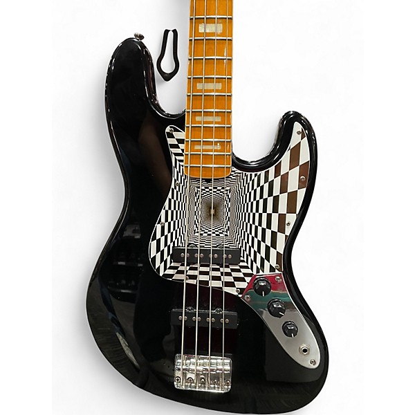 Used GAMMA JAZZ BASS Black Electric Bass Guitar