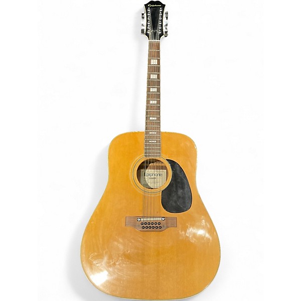 Used Epiphone FT160 Natural 12 String Acoustic Guitar