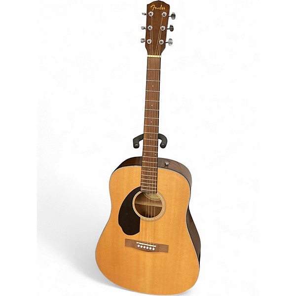 Used Fender CD60CE Dreadnought Natural Acoustic Electric Guitar