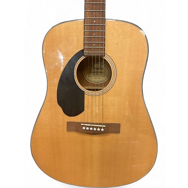 Used Fender CD60CE Dreadnought Natural Acoustic Electric Guitar