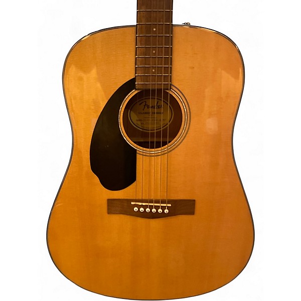 Used Fender CD60CE Dreadnought Natural Acoustic Electric Guitar