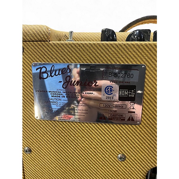 Used Fender Blues Junior 15W 1x12 Tube Guitar Combo Amp