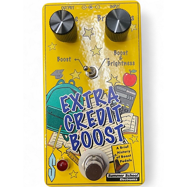Used Summer School Electronics Extra Credit Boost Effect Pedal