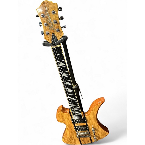 Used B.C. Rich Mockingbird Exotic Classic Neck Thru NATURAL Solid Body Electric Guitar