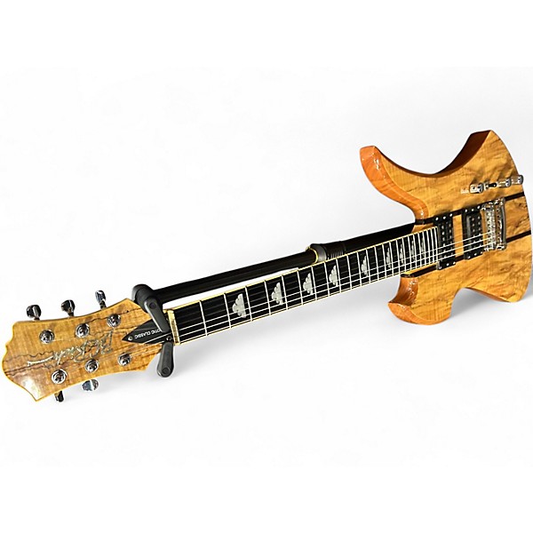 Used B.C. Rich Mockingbird Exotic Classic Neck Thru NATURAL Solid Body Electric Guitar