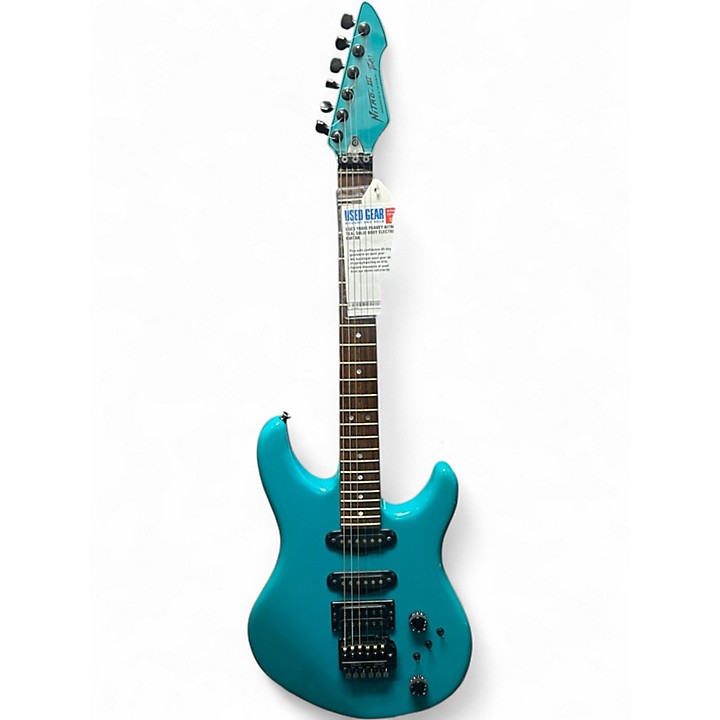 Used 1980s Peavey Nitro III Teal Solid Body Electric Guitar Teal