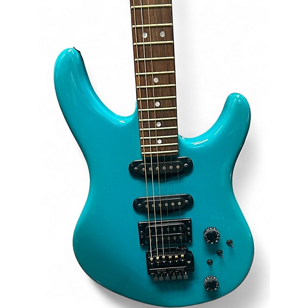 Used 1980s Peavey Nitro III Teal Solid Body Electric Guitar