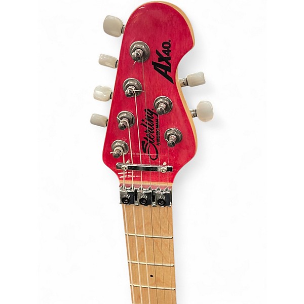 Used 2020s Sterling by Music Man AX40 Translucent Pink Solid Body Electric Guitar