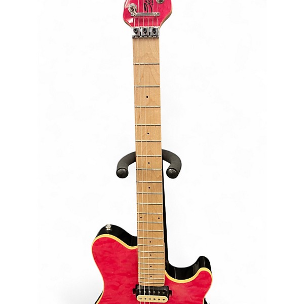 Used 2020s Sterling by Music Man AX40 Translucent Pink Solid Body Electric Guitar