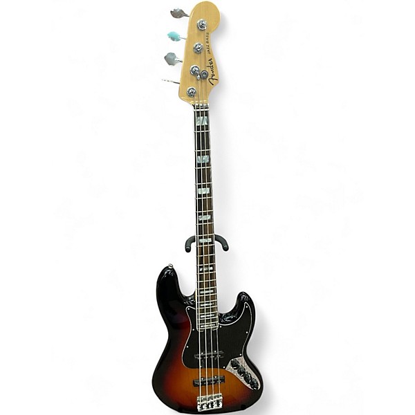 Used Fender American Elite Jazz Bass 3 Color Sunburst Electric Bass Guitar