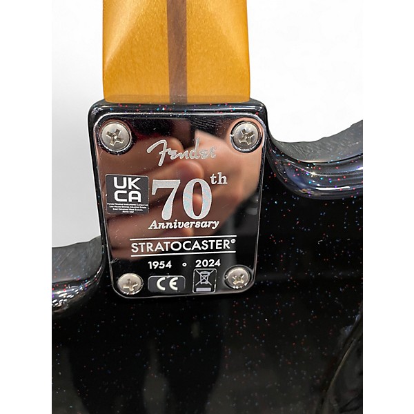 Used 2024 Fender 70TH ANNIVERSARY PLAYER STRATOCASTER Nebula Noir Solid Body Electric Guitar