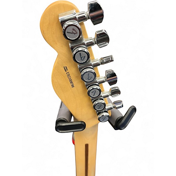 Used Fender AMERICAN showcase QMT TELECASTER Metallic Aqua Marine Solid Body Electric Guitar