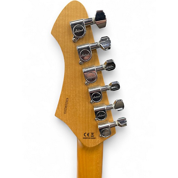 Used Aria 615 MK2 QUILTED MAPLE RED Solid Body Electric Guitar