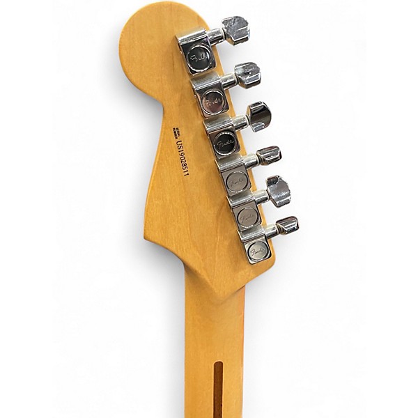 Used Fender American Professional Stratocaster with Rosewood Neck Black and White Solid Body Electric Guitar