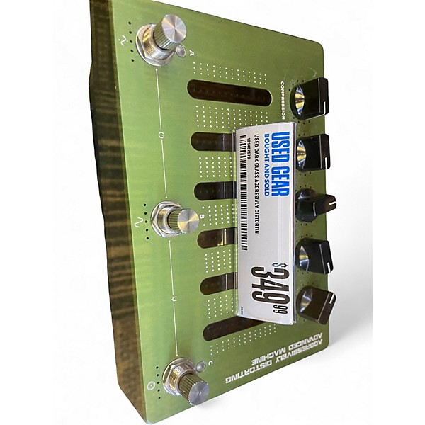 Used Dark Glass AGGRESIVLY DISTORTING ADVANCED MACHINE Effect Pedal