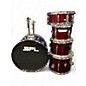 Used SPL 5 Piece KICKER Dark Red Drum Kit thumbnail