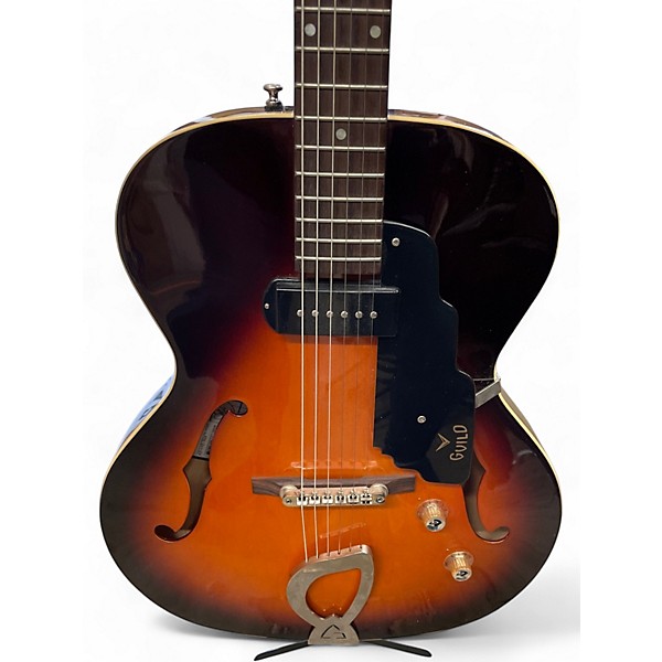 Used Guild T-50 SLIM 2 Color Sunburst Hollow Body Electric Guitar