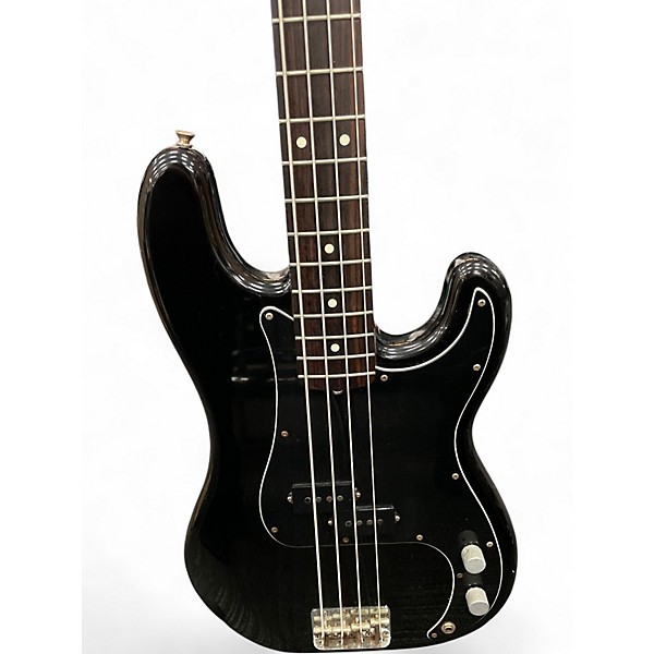 Used Fender MIJ E6 Precision Bass Black Electric Bass Guitar
