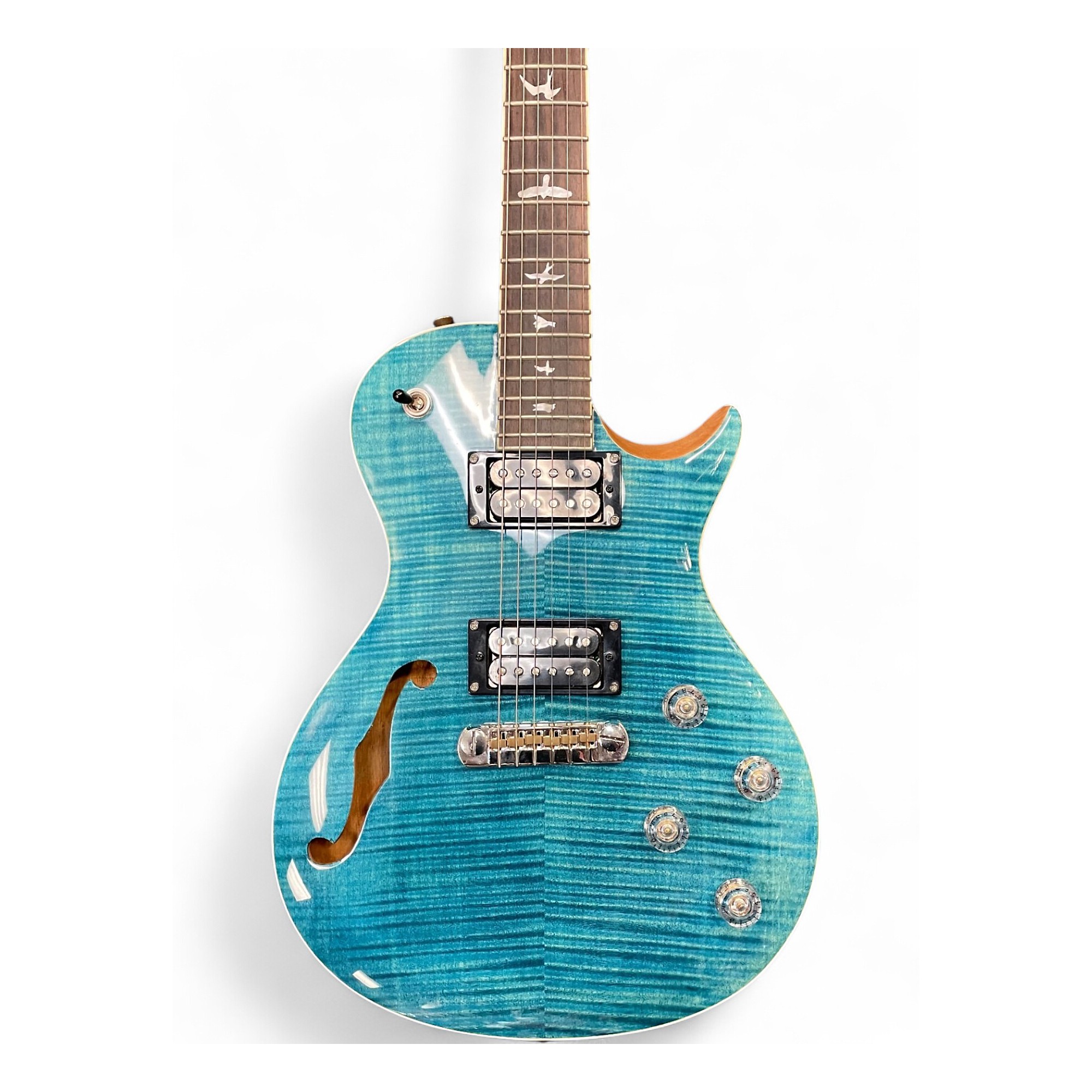 ギター PRS SE Zach Myers Myers Blue PRS SE Zach Myers Semi-Hollow Electric Guitar - Myers Blue