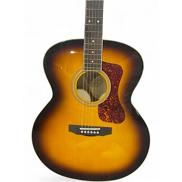 Used Guild F250 E Deluxe Sunburst Acoustic Guitar