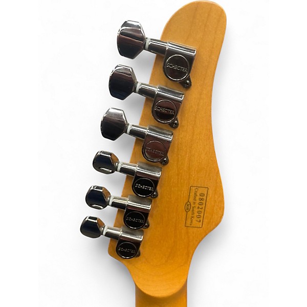 Used Schecter Guitar Research SUNSET DLX DIAMOND SERIES BLACK Solid Body Electric Guitar